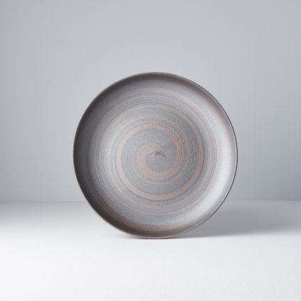 Mělký talíř s vysokým okrajem metalický 22 cm