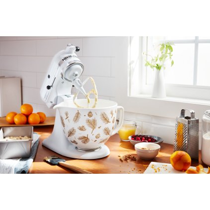 Keramická mísa KitchenAid 5KSM2CB 4,83 l květinová modrá