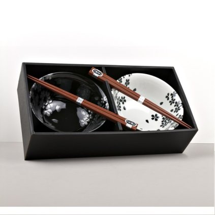 Set misek s hůlkami Silver Sakura 2 ks