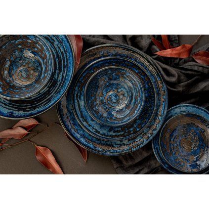 Mělký talíř Copper Swirl 25 cm