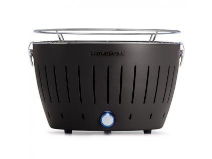 Bezkouřový gril LotusGrill šedý + gelový podpalovač + taška + sada baterií