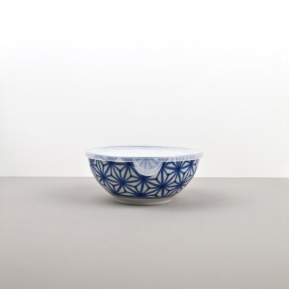 Mísa Starburst s plastovým víkem Indigo Ikat 16 cm