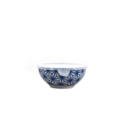 Miska Starburst Indigo Ikat s plastovým víkem 16 cm 700 ml MIJ