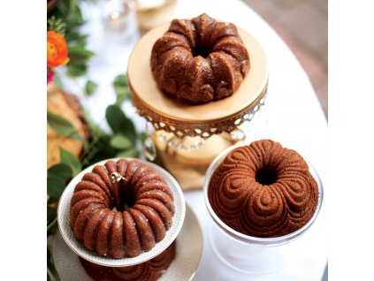Forma na 4 malé bábovky Quartet Bundt® zlatá Nordic Ware
