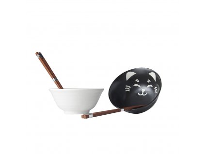 Set misek Cat Face Design s hůlkami 500 ml 2 ks MIJ