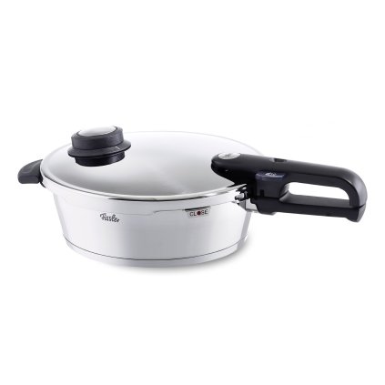 Rychlopečicí tlaková pánev s poklicí a grilovacím povrchem O 26 cm vitavit® premium Fissler