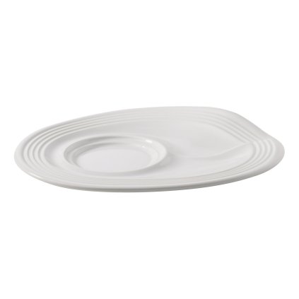 Podšálek ke cappuccino kelímku bílá Froissés
