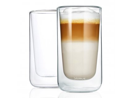 Set termosklenic na café latte NERO 320 ml Blomus