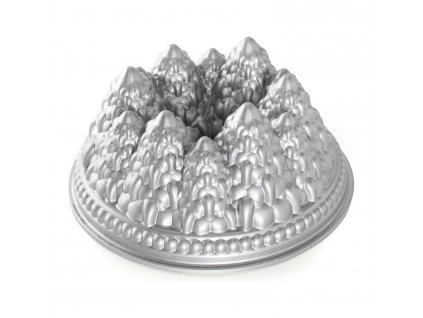 Forma na bábovku se stromečky Pine Forest Bundt® stříbrná Nordic Ware