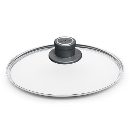 Skleněná poklice s plastovým úchytem O 18 cm WOLL