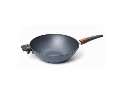 Titanová pánev Wok na indukci O 34 cm s odnímatelnou rukojetí Diamond Lite WOLL