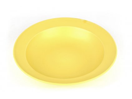 Hluboký talíř s širokým okrajem 21,5 cm žlutý