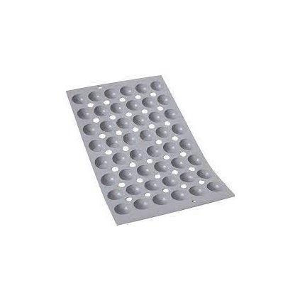 Profi silikonová forma na 48 mini polokoulí O 2,5 cm Elastomoule® de Buyer