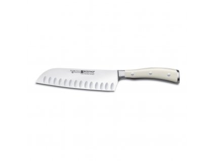 Nůž Santoku s výbrusem 17 cm Classic Ikon creme WÜSTHOF