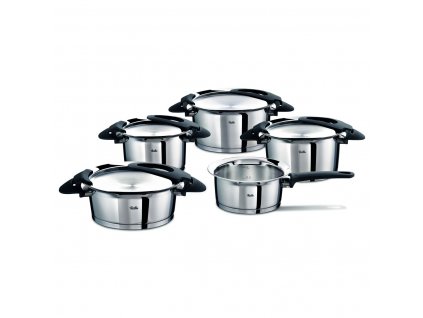 Sada hrnců 5 ks z černé série intensa® Fissler