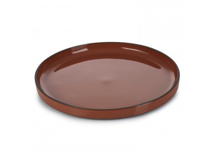 Jídelní talíř skořicový Cinnamon CARACTERE REVOL