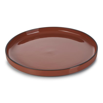 Velký jídelní talíř skořicový Cinnamon CARACTERE REVOL