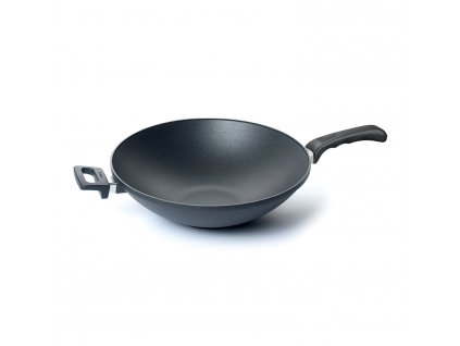 Titanová pánev Wok O 36 cm s rukojetí Titanium Nowo WOLL