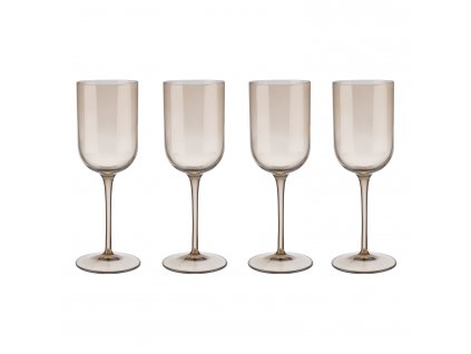 Set 4 sklenic na bílé víno FUUM zlatavé sklo Blomus