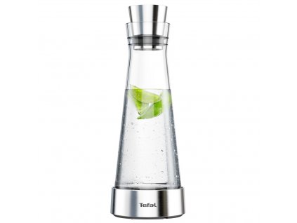 Karafa na vodu Flow Slim Tefal 1 l nerez/sklo