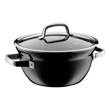 Kónický zaoblený hrnec 24 cm FUSIONTEC černý