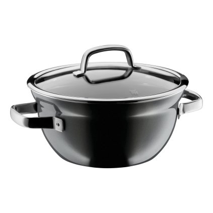 Kónický zaoblený hrnec 24 cm FUSIONTEC šedý
