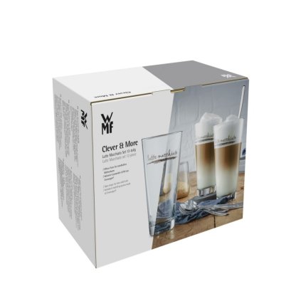 Set sklenic na latte macchiato + lžičky WMF 12 ks