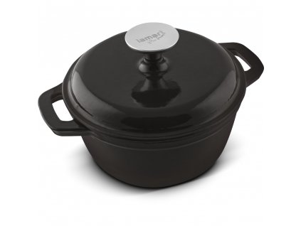 Litinový hrnec s poklicí LT1207 Iron Lamart černá 1,5 l 18 cm