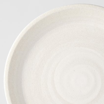 Mělký talíř s vysokým okrajem Recycled White Sand 27,5 cm