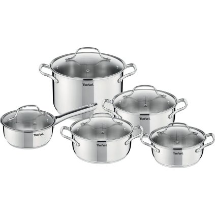 Sada hrnců s poklicemi Intuition Tefal 10 ks