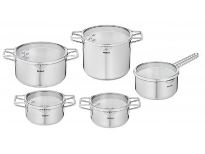 Sada hrnců s poklicemi Nordica Tefal 10 ks