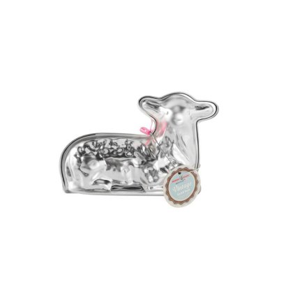 Forma 3D velikonoční beránek Spring Lamb stříbrná Nordic Ware