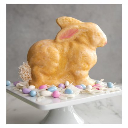 Forma 3D velikonoční králíček Spring Bunny stříbrná Nordic Ware