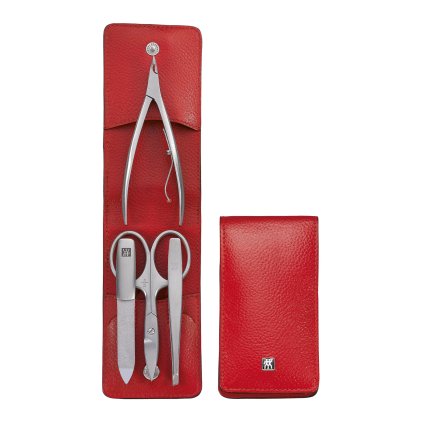 Manikúra 4dílná TWINOX® Dauphine červená ZWILLING