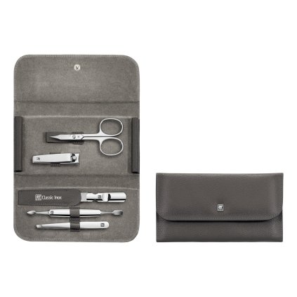 Manikúra 5dílná ZWILLING® Classic Inox antracitová s kleštičkami