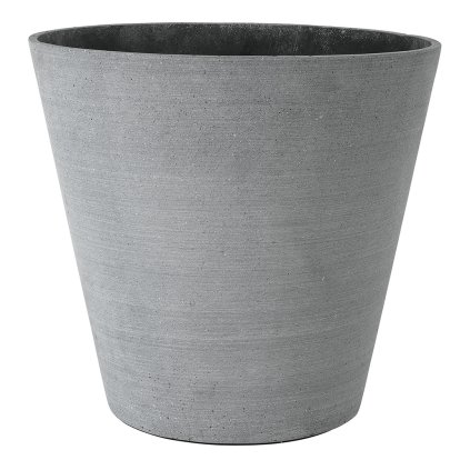 Květináč Coluna tmavě šedý Ø 34 cm