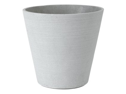 Květináč Coluna světle šedý Ø 26 cm