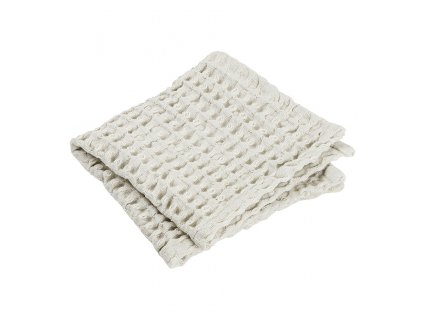 Ručník na ruce s vaflovým vzorem CARO krémový 30 x 30 cm