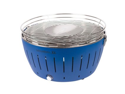 Bezkouřový gril LotusGrill XL modrý + gelový podpalovač + taška + sada baterií