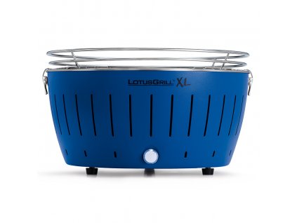 Bezkouřový gril LotusGrill XL modrý + gelový podpalovač + taška + sada baterií