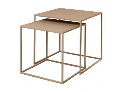 Set 2 ks konferenčních stolků FERA béžový Blomus
