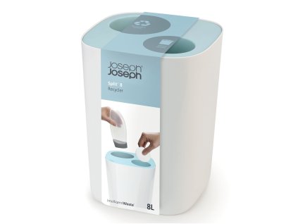 Koupelnový koš na tříděný odpad Split™ bílo-modrý Joseph Joseph