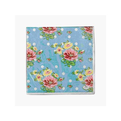 Papírové ubrousky Springtime Turkis Rosenthal 33x33 cm 20 ks