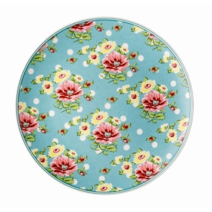 Mělký talíř Springtime Flowers Turkis Rosenthal 22 cm