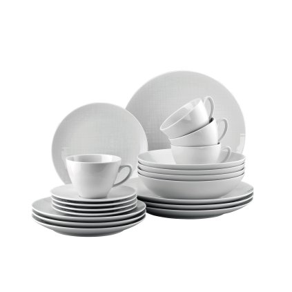 Jídelní sada Mesh Rosenthal bílá 20 ks