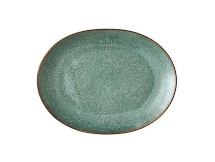 Velký servírovací talíř Bitz černý/zelený 30 cm