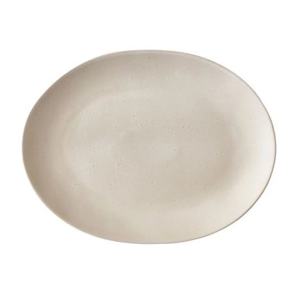 Velký servírovací talíř Bitz krémový matný 30 cm