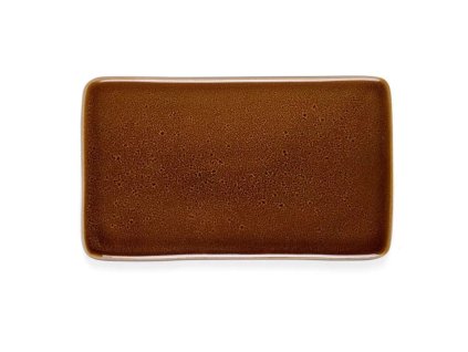 Servírovací tác Bitz jantarová 22x13 cm