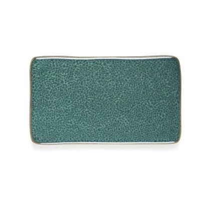 Servírovací tác Bitz zelená 22x13 cm