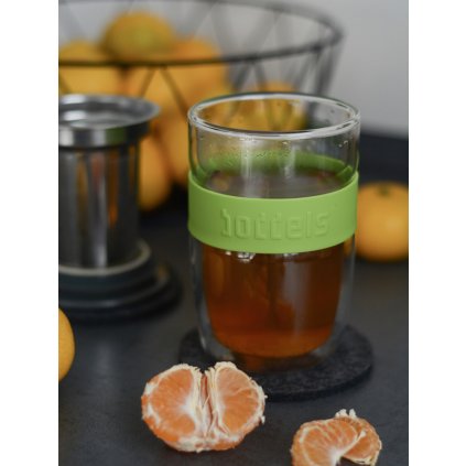 Sklenice na čaj Seev Boddels zelený 380 ml